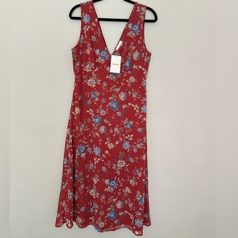 Bohme poppy midi dress